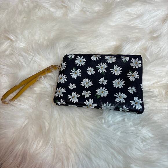Old Navy Daisy Clutch Wristlet Navy Blue - Picture 1 of 5